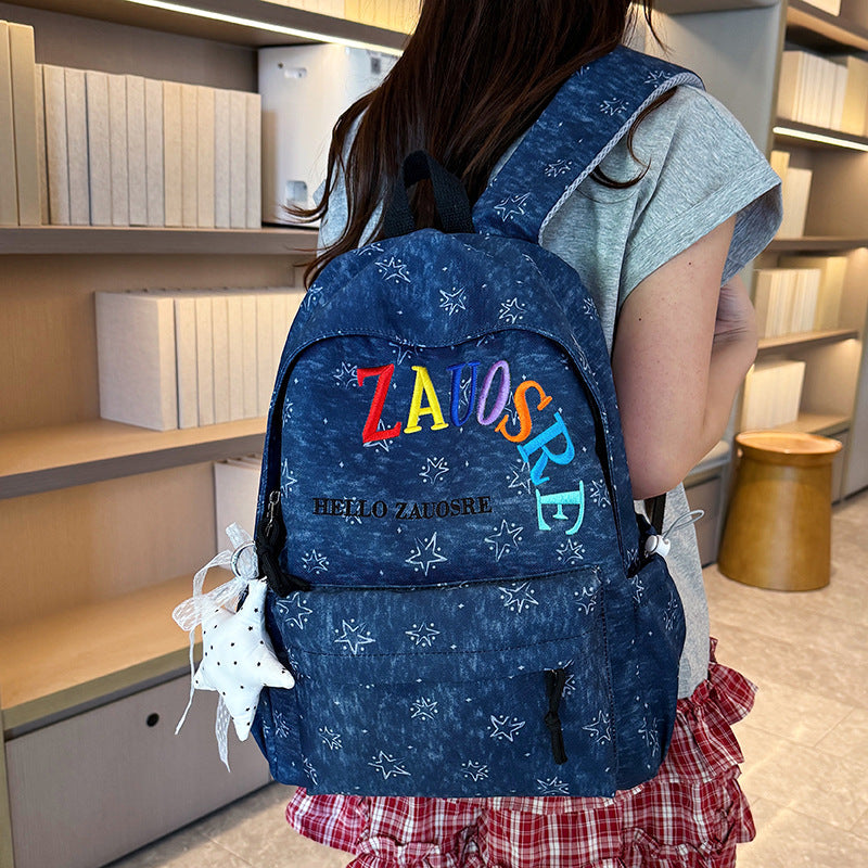Stylischer mit Sternen verzierten Cordura-Rucksack Karnz