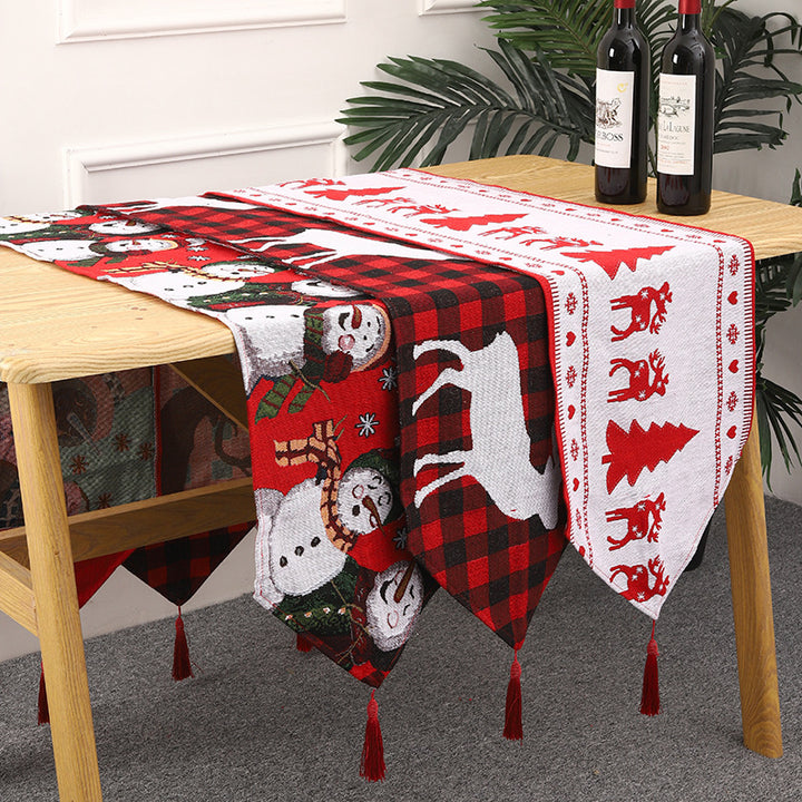 Weihnachts Tischläufer mit Rentier-Motiv Karnz