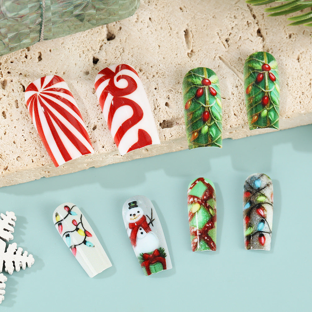 Kreative Weihnachtskunstnägel Set Karnz