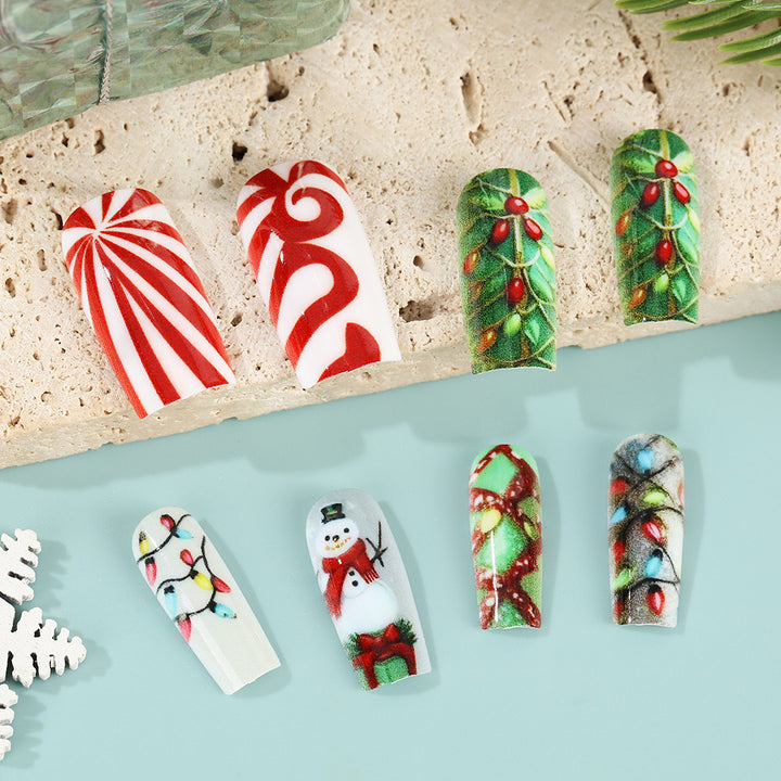 Kreative Weihnachtskunstnägel Set Karnz