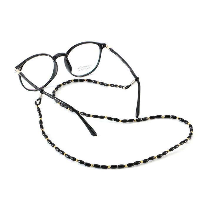 Stylische Perlenbrille Kette Karnz
