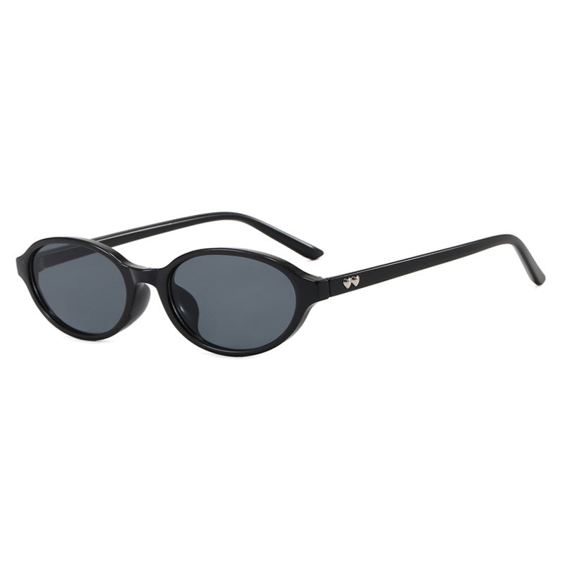 Damen modische Sonnenbrille mit ovalem Rahmen und UV-Schutz Karnz