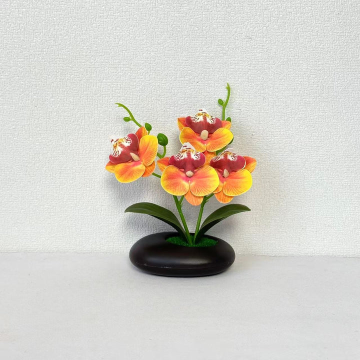 Elegante künstliche Orchideenblumenarrangements für die Innendekoration