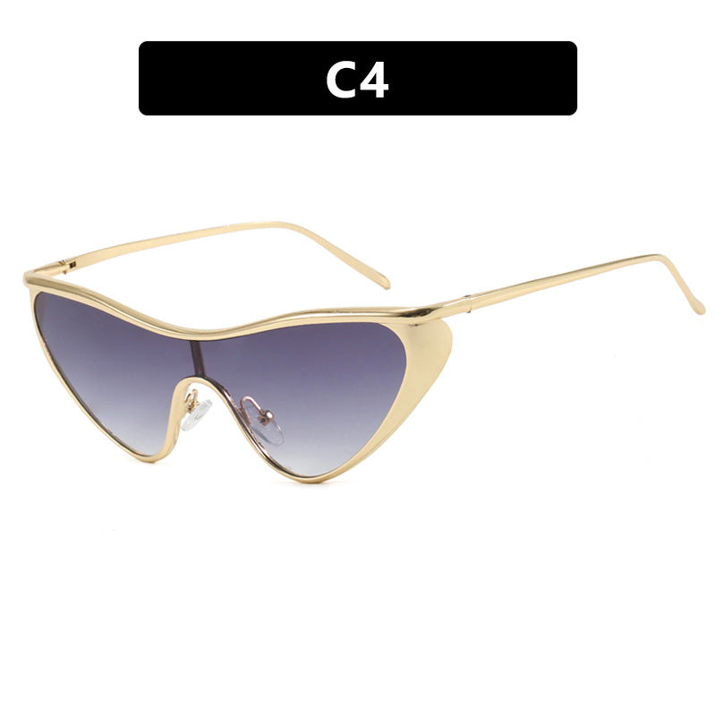 Damen extravagant geformte Sonnenbrille mit schützendem UV-Filter Karnz