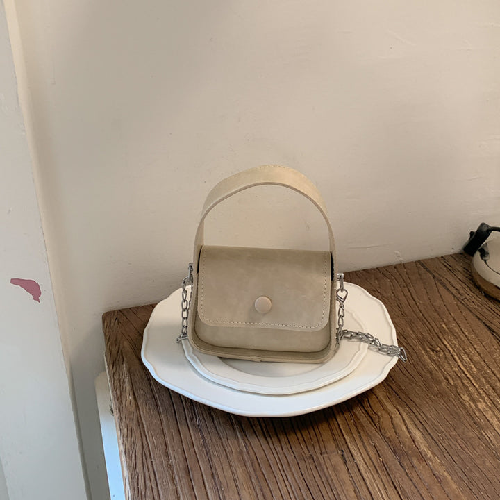 Vintage-inspirierte Lederhandtasche
