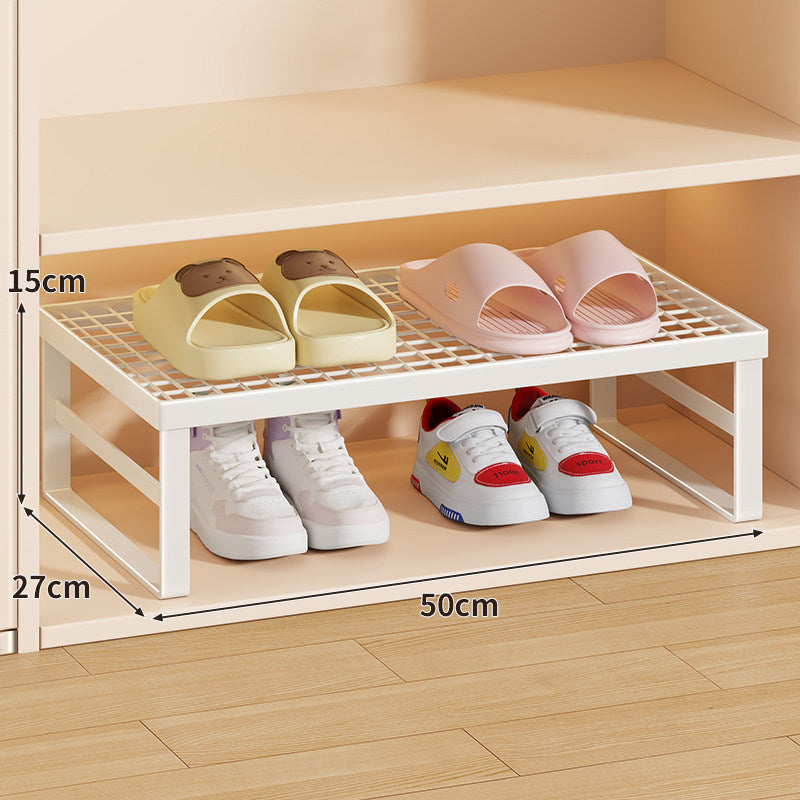 Stapelfähiger Mesh-Top Schuhregal Riser Organizer