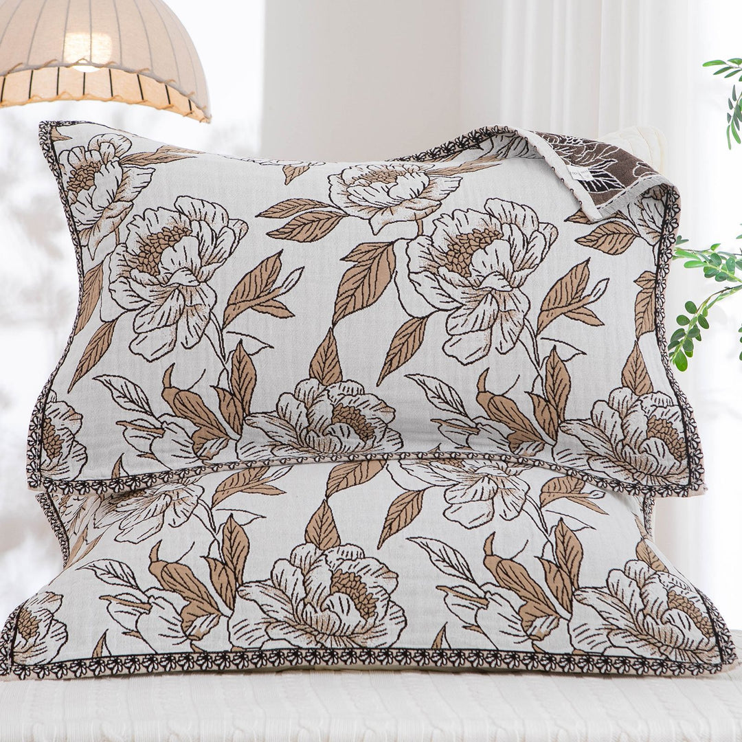 Damen Dekoratives Kissen mit floralem Muster und hochwertiger Baumwolle Karnz