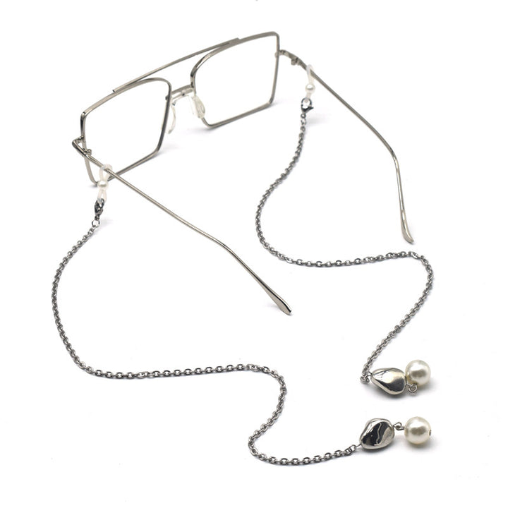 Elegante verstellbare Perlenkette Ohrringe Karnz
