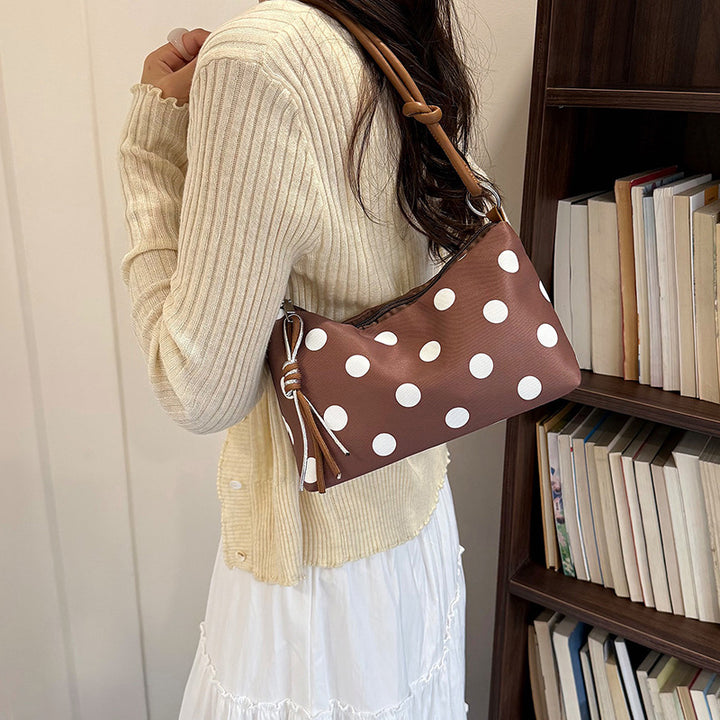 Lässige schicke Polka-Dot-Handtasche