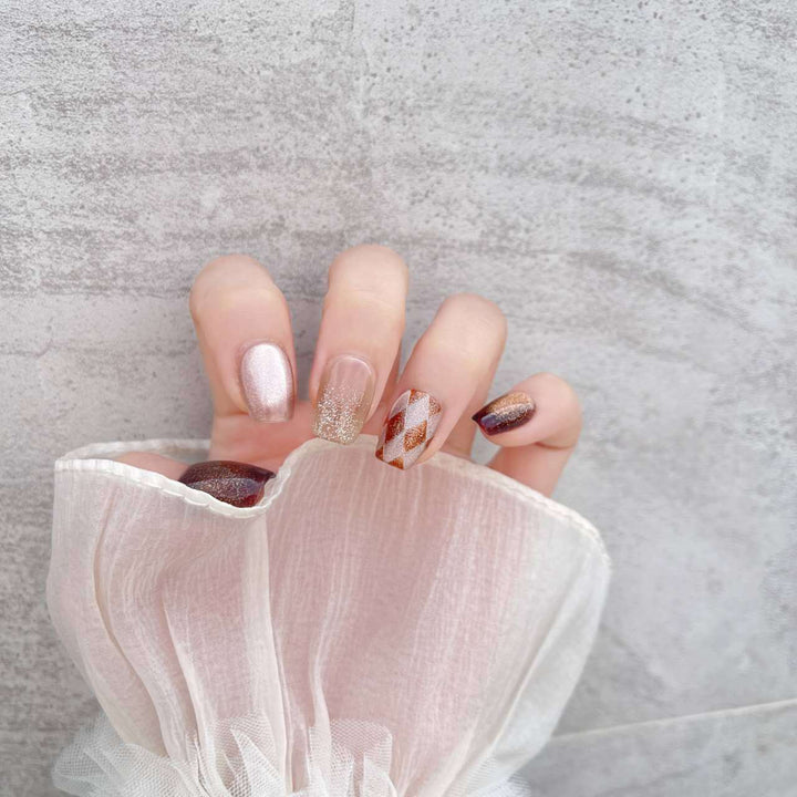 Elegantes Press-On Nagelkunst Set  1791773490