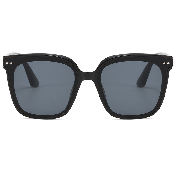 Damen geometrische Sonnenbrille mit luxuriösem Metallrahmen Karnz