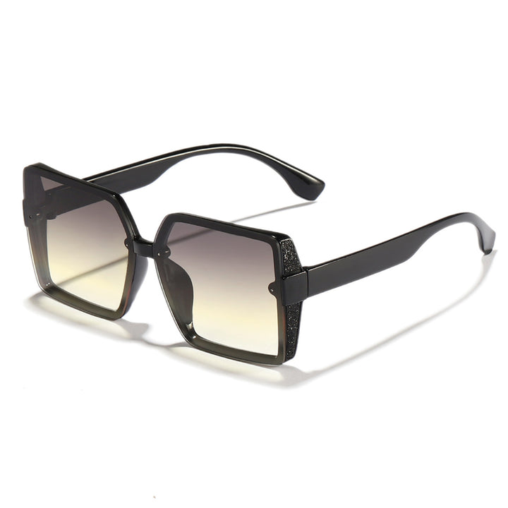 Damen modische Sonnenbrille im extravaganten quadratischen Design Karnz