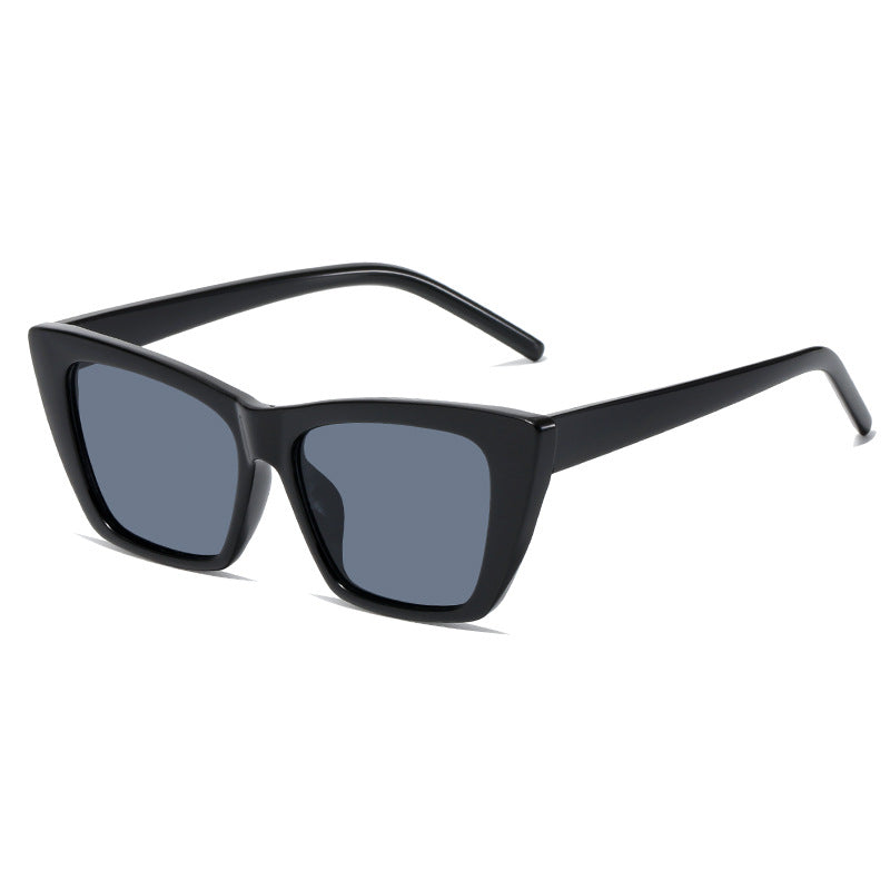 Damen trendige oversized Sonnenbrille mit innovativem transparentem Rahmen Karnz