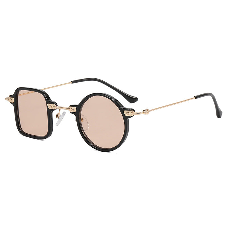 Damen elegante runde Hybridbrille mit quadratischem Design Karnz