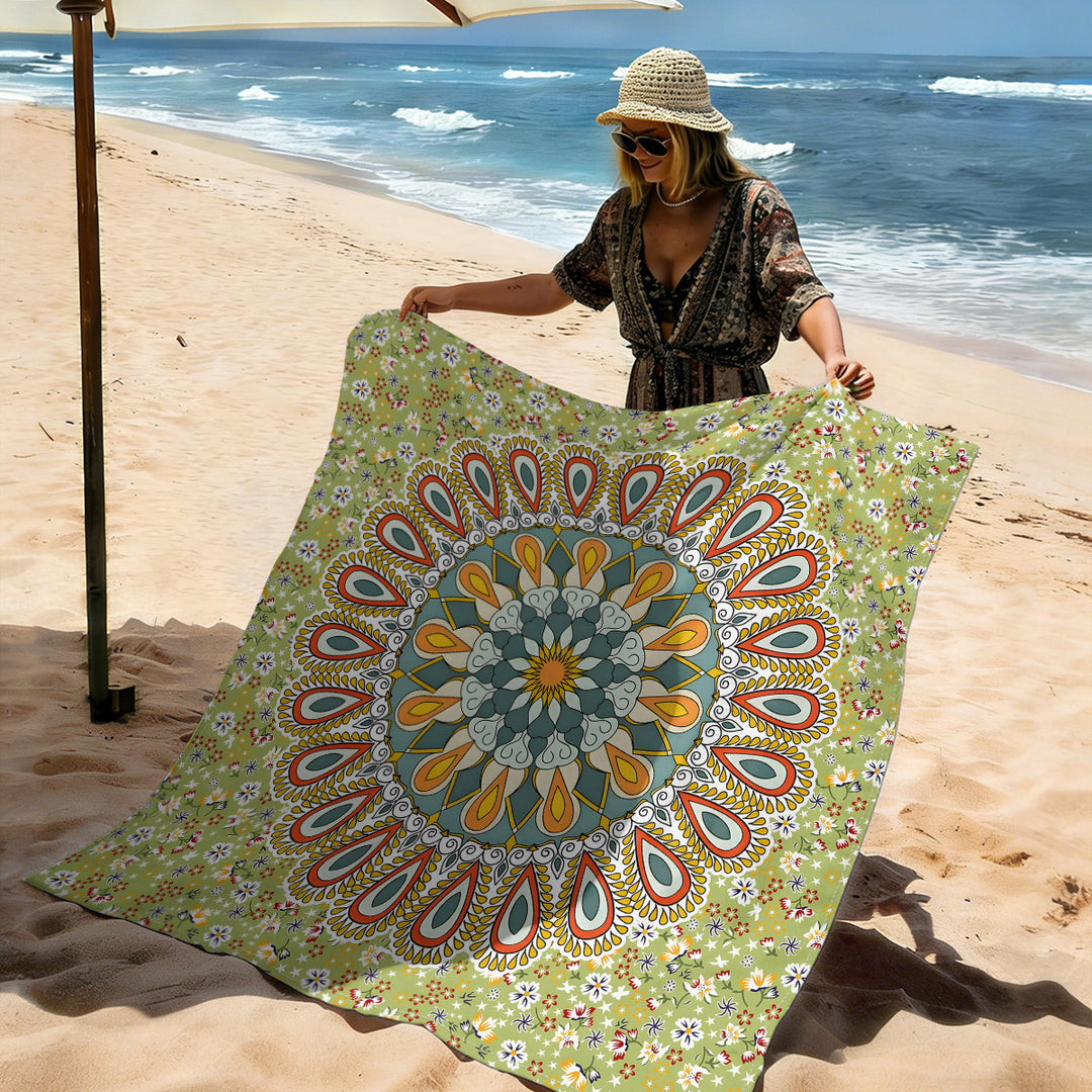 Mandala Design Strandmatte Karnz
