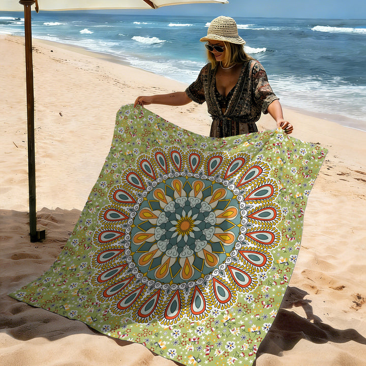 Mandala Design Strandmatte Karnz