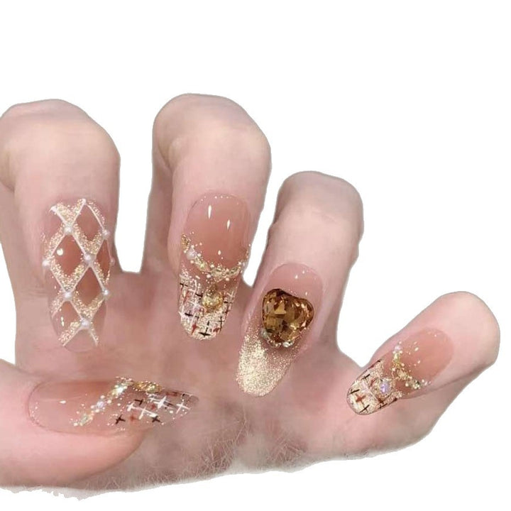 Luxuriöse dekorative Press-On Nagelerweiterungen Karnz