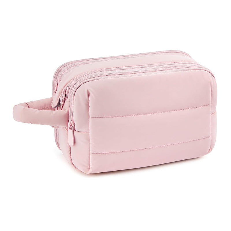 Kosmetik-Organizer Tasche mit Mehreren Fächern und Abnehmbarem Innenfach Karnz