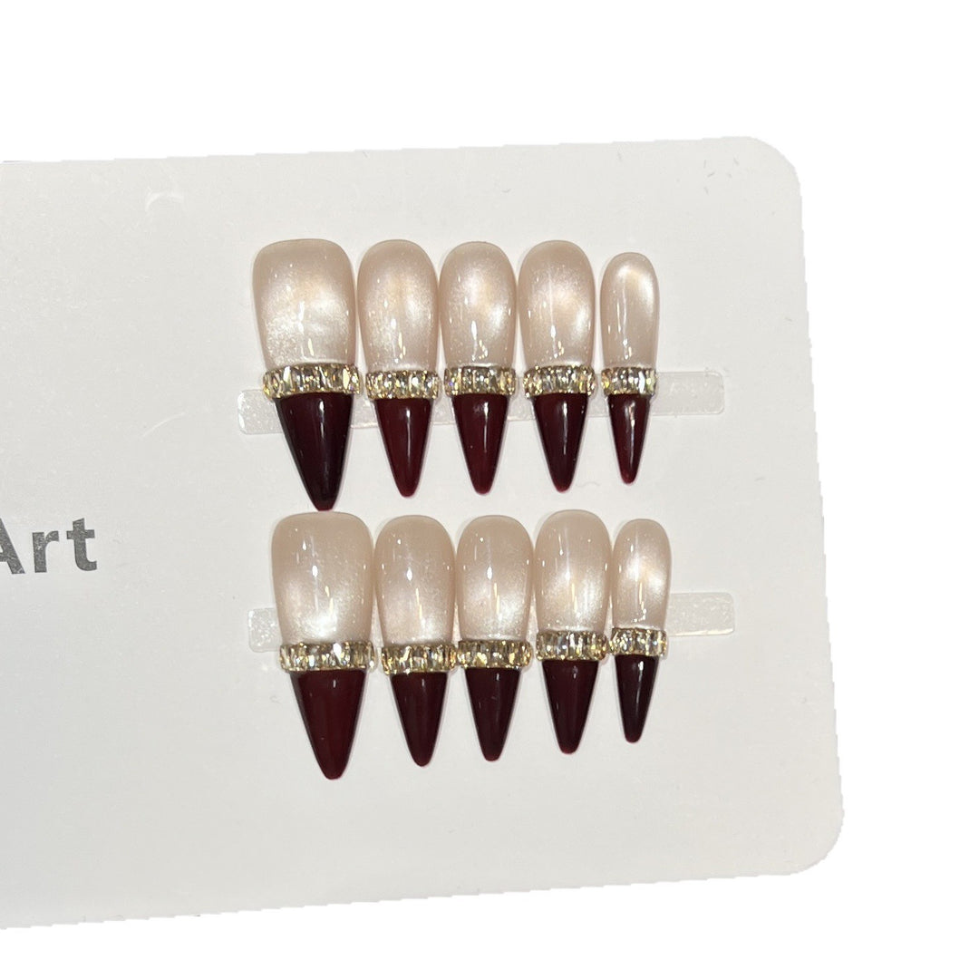 Elegantes Stiletto Nagelkunst Set