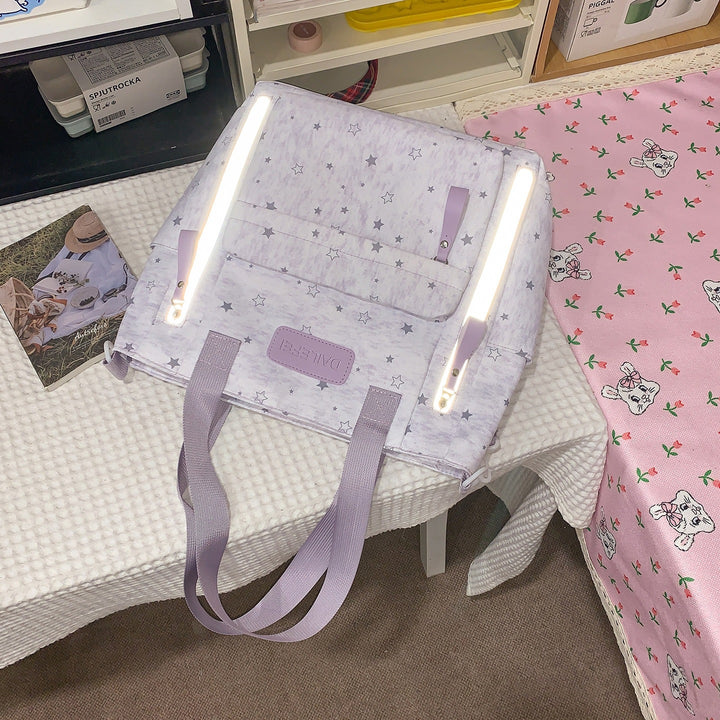 Sternen-Print Mehrfach-Taschen Rucksack Set