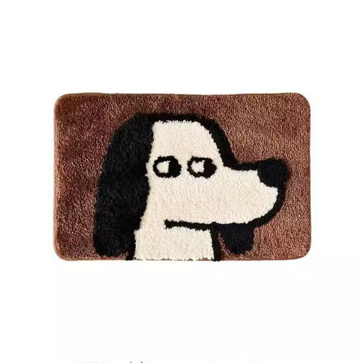 Cartoon-Hund-Themen-Badematte