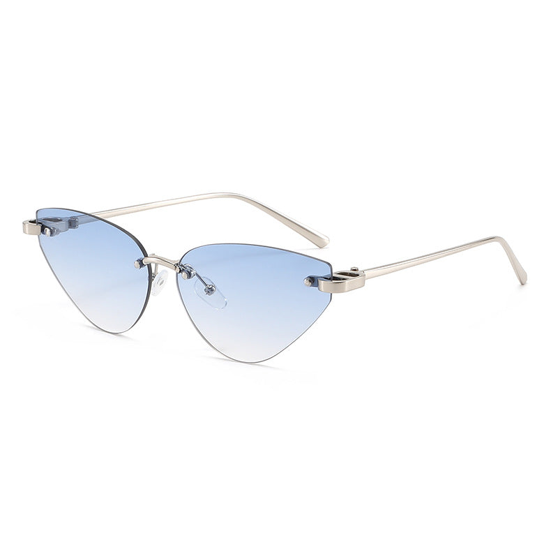 Damen elegante Cat-Eye Sonnenbrille mit ultraleichtem Metallrahmen Karnz