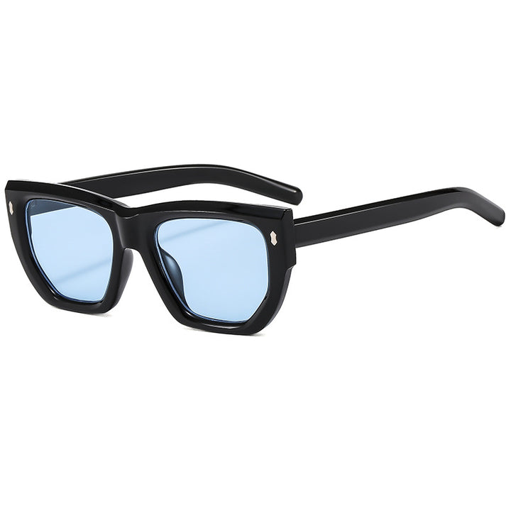 Damen Designer-Sonnenbrille mit modernem geometrischem Rahmen und UV-Schutz Karnz