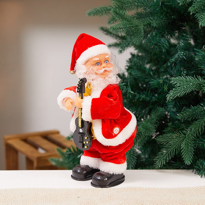 Dekorativer Weihnachtsmann mit Glöckchen Karnz