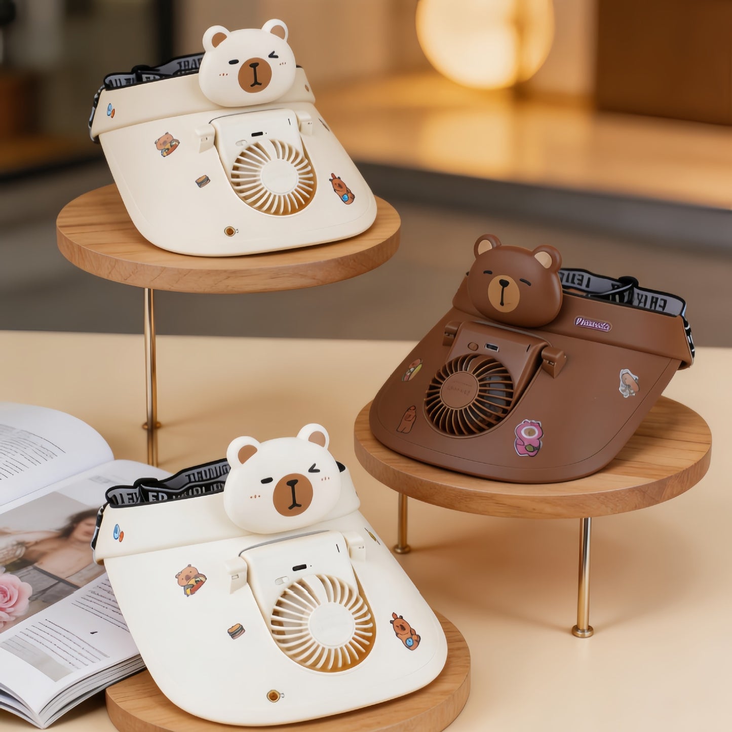 Damen Tragbarer Handventilator mit vielseitigem Pandadesign Karnz