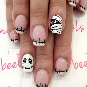 Künstlerische Halloween-Themen Nagelkunst Karnz 1789915324