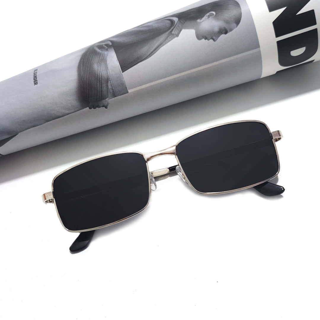 Herren modische rechteckige Sonnenbrille Karnz