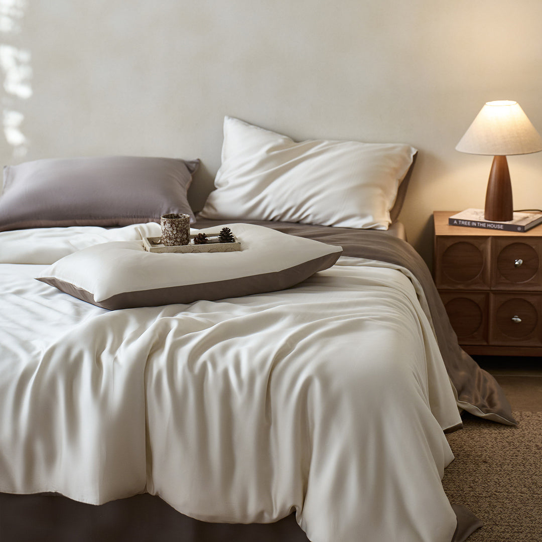 Luxuriöses Satin-Bettwäsche-Set mit seidenweichem Griff und extraweichen Kissenbezügen