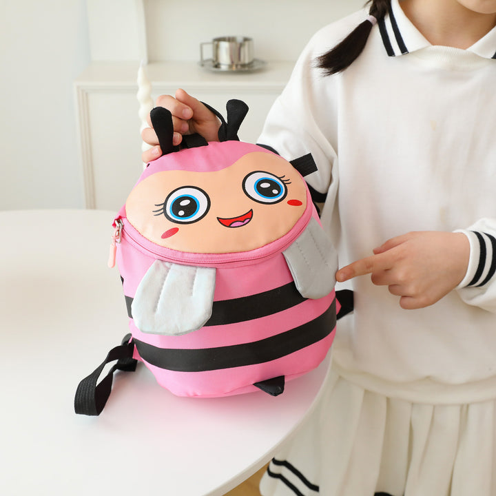 Plüsch-Rucksack mit Bienenmotiv und Praktischen Fächern Karnz