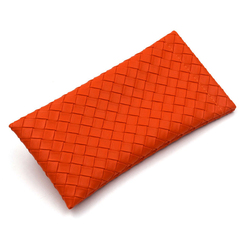 Woven Leather Clutch Wallet Karnz