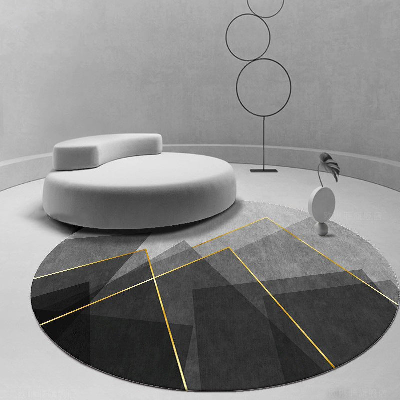 Runder geometrisches Muster Teppich Karnz