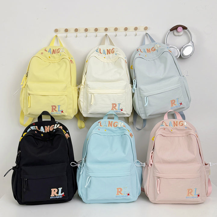 Stilvoller bestickter Grafik-Rucksack Karnz