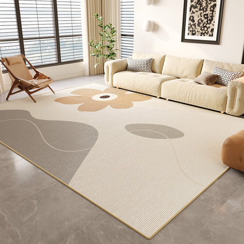 Zeitgenössischer floraler Design-Teppich