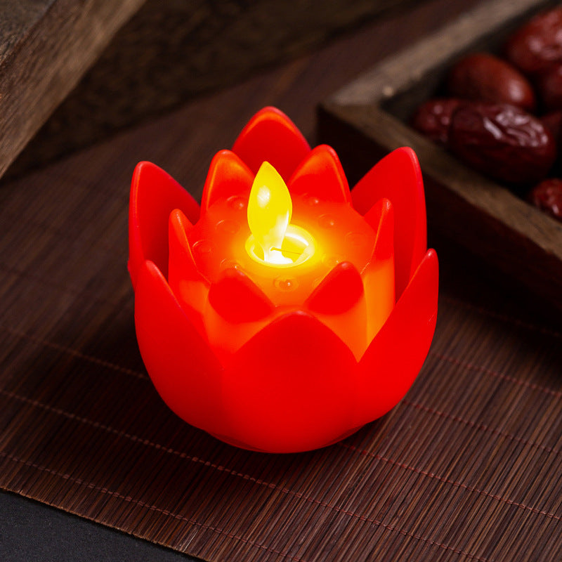 LED Lotuskerze