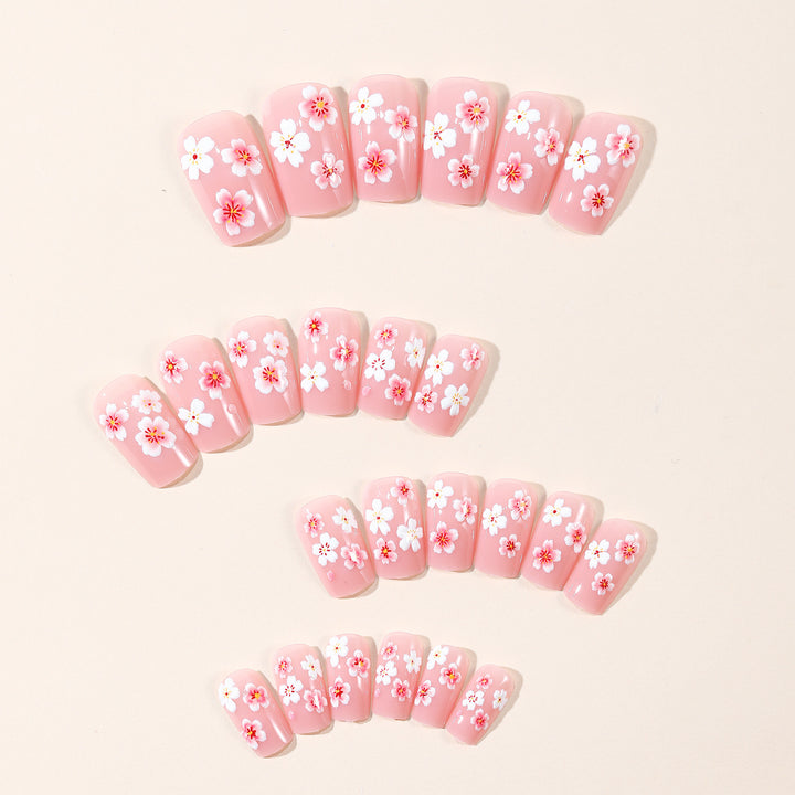 Floral Acryl Nail Art Set Karnz