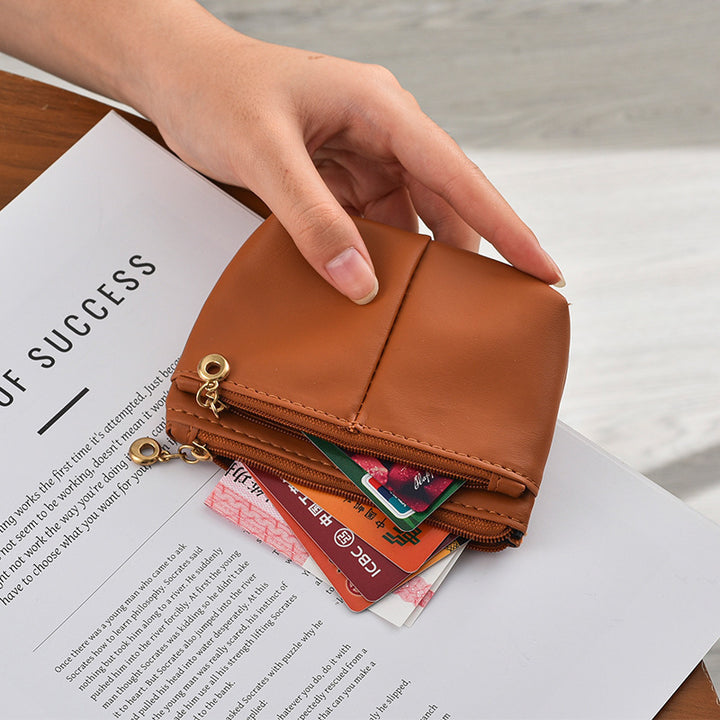 Kompakte Reißverschluss-Münztasche Karnz