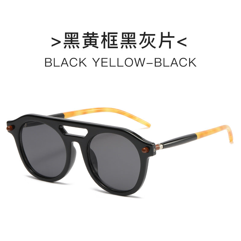 Damen exklusive Sonnenbrille mit auffälligem Schildkrötenmuster und robustem Rahmen Karnz
