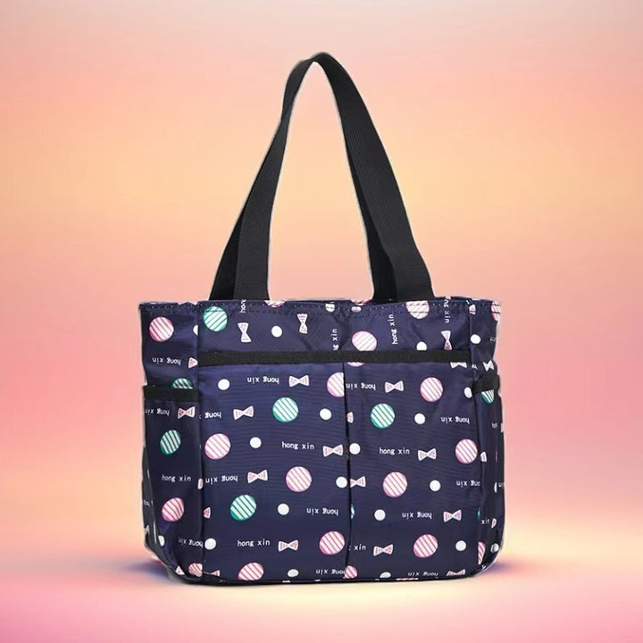 Stylische gestreifte Mehrfach-Tasche Karnz