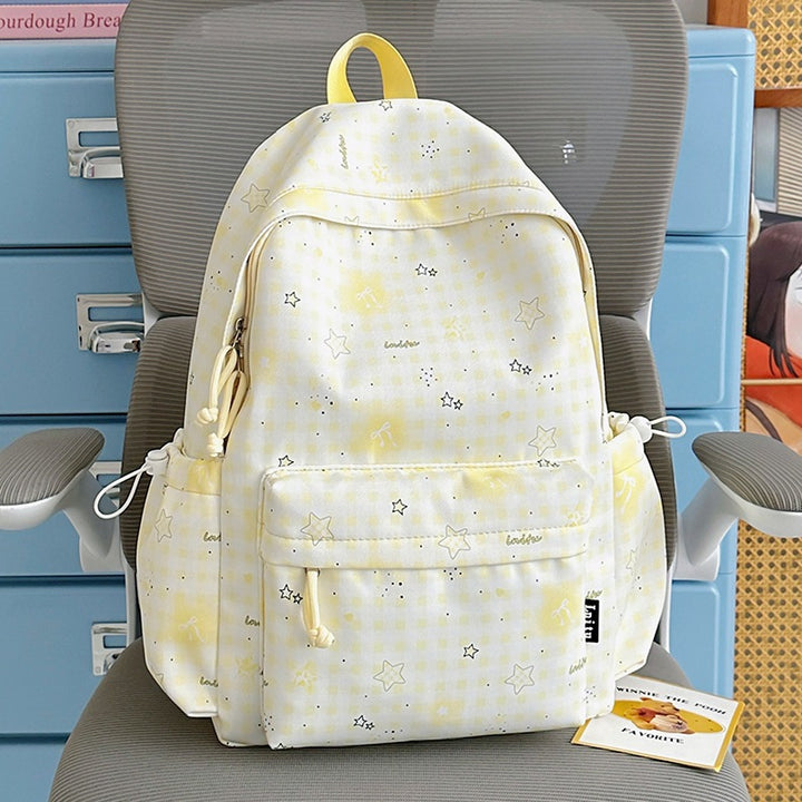 Stylische karierte Druck Rucksack Karnz