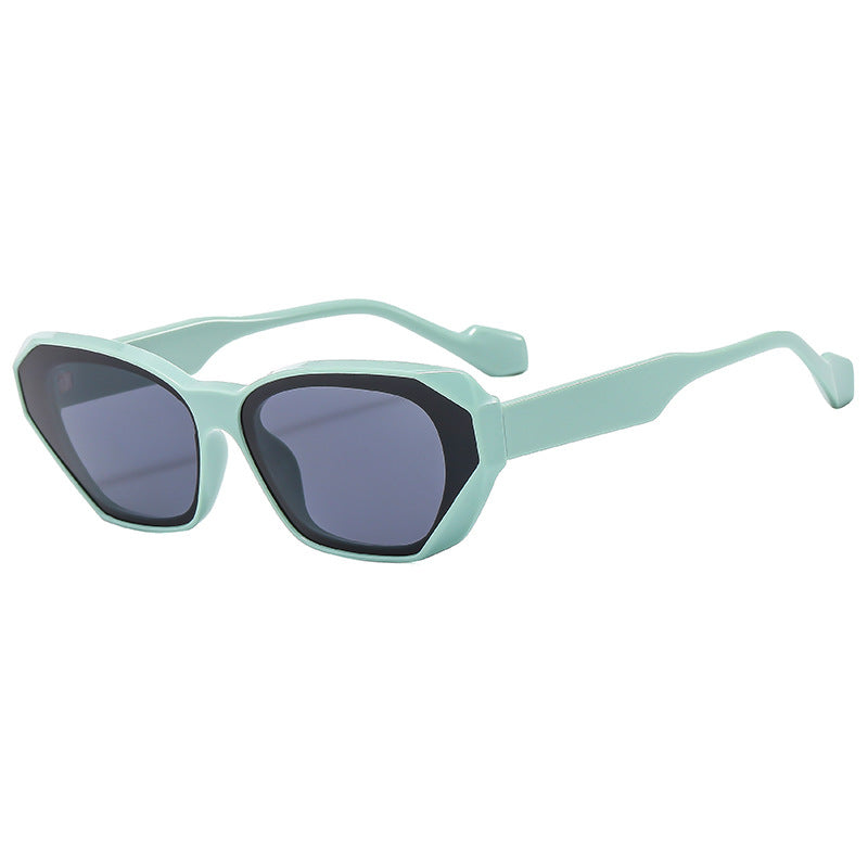 Damen trendige polygonale Sonnenbrille Karnz