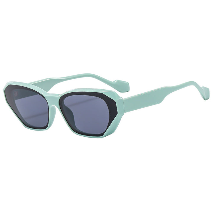 Damen trendige polygonale Sonnenbrille Karnz