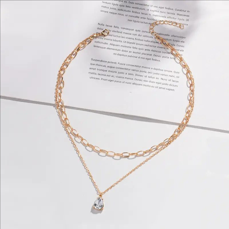 Gestapeltes Gliederketten-Halsband Karnz