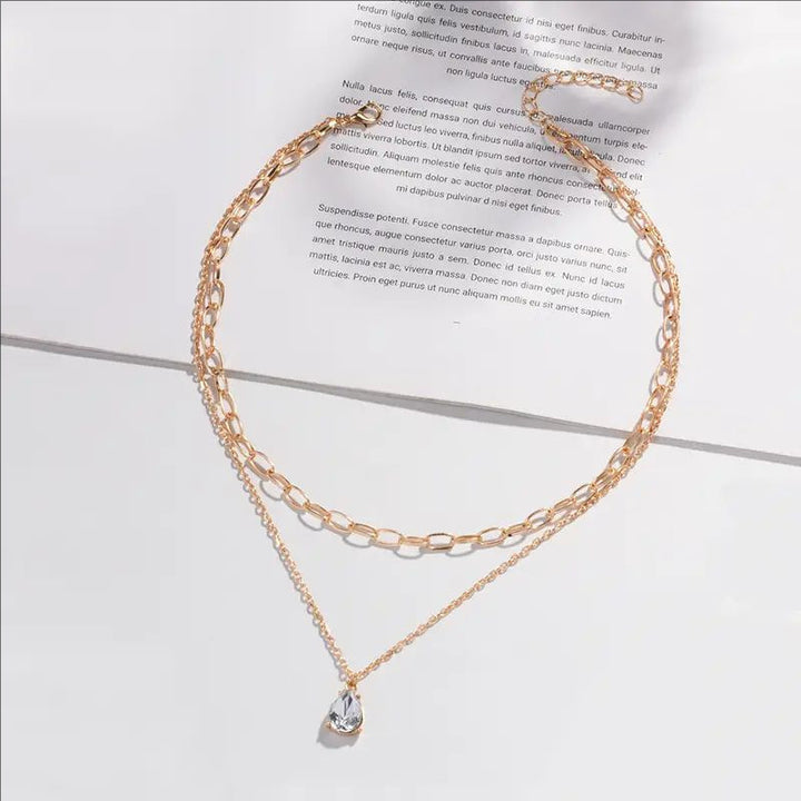 Gestapeltes Gliederketten-Halsband Karnz