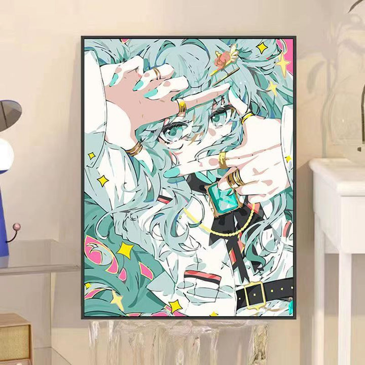 Anime-inspirierte dekorative Wandkunst Karnz