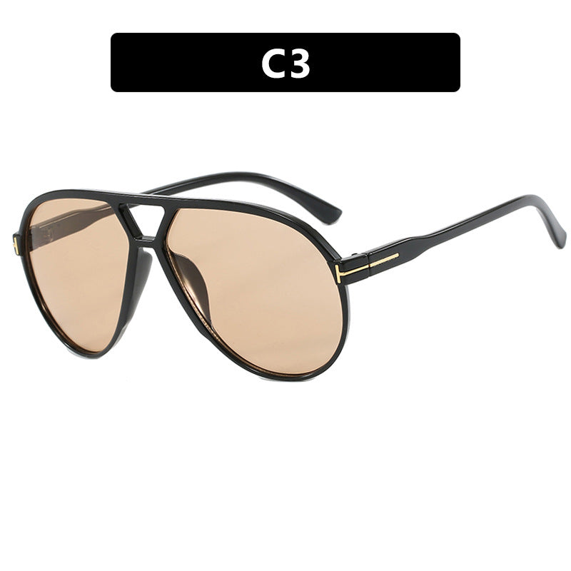 Damen modische Sonnenbrille im stylischen Pilotenlook Karnz