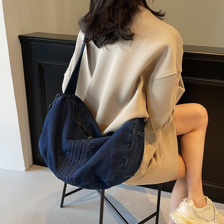 Weiche Denim Umhängetasche Karnz